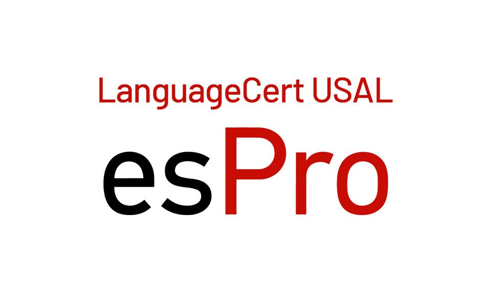 Logotipo de LanguageCert USAL esPro, examen de español para extranjeros